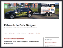 Tablet Screenshot of fahrschule-bergau.de